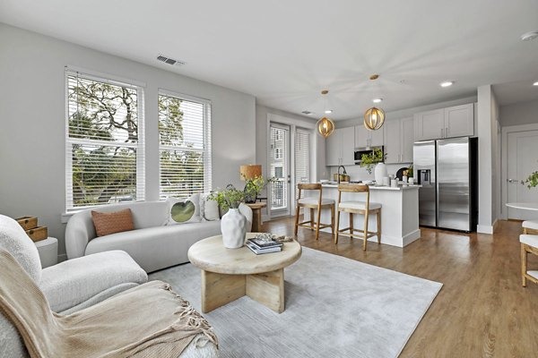 living room at Novel Independence Park Apartments