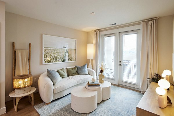 living room at Novel Independence Park Apartments