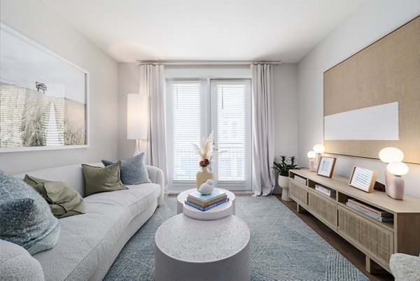 living room at Novel Independence Park Apartments