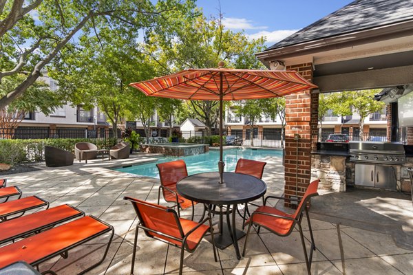 grill area at Premier at Prestonwood Apartments