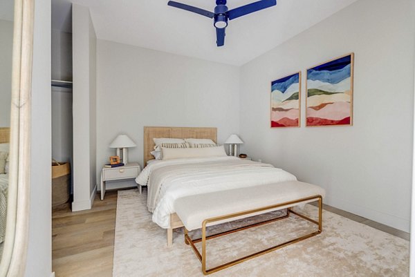 bedroom at Luma Apartments