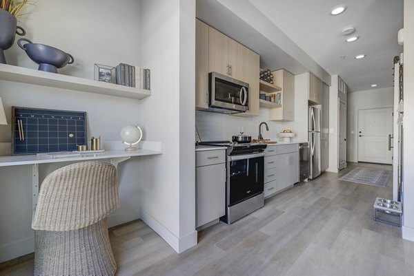 kitchen at Luma Apartments