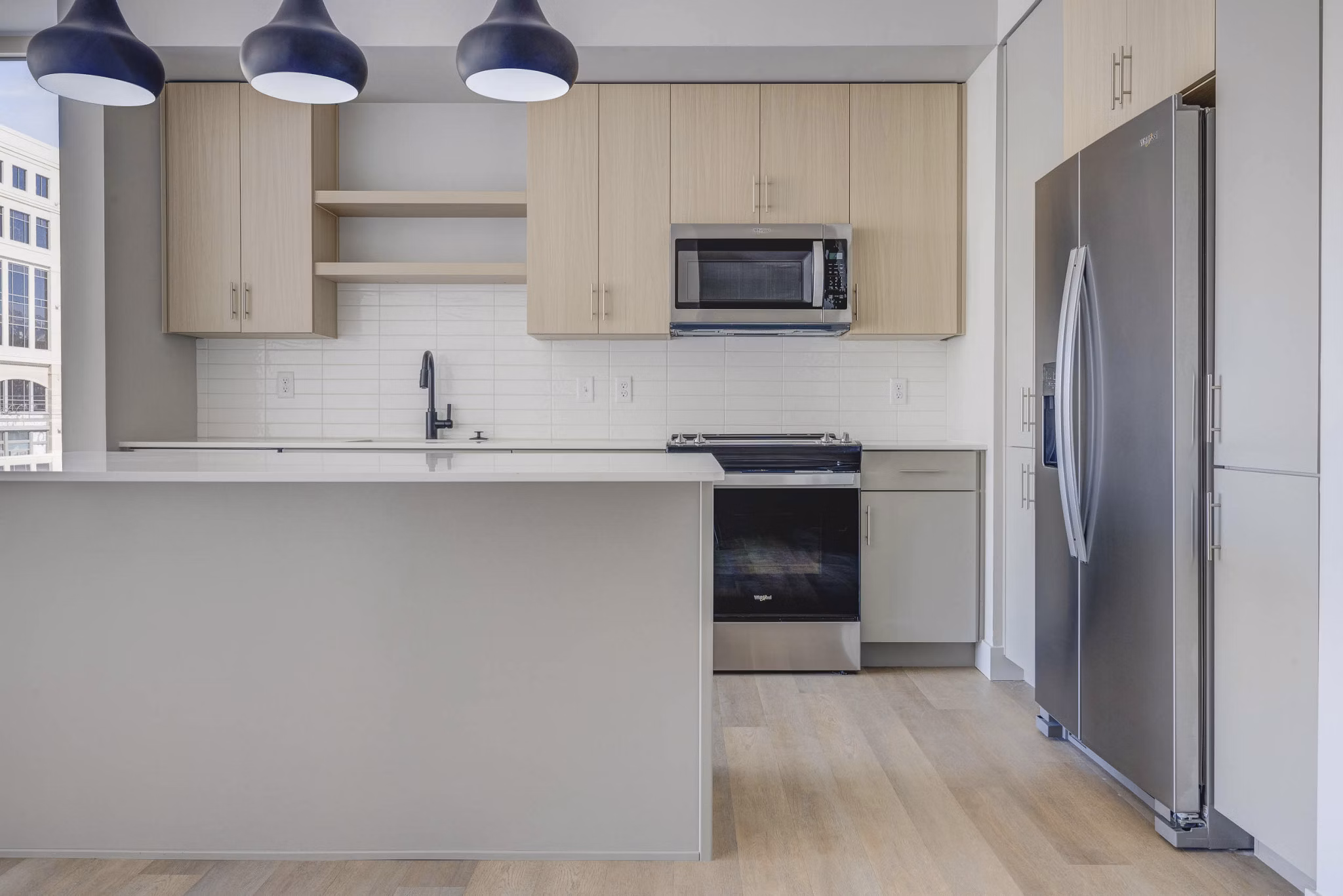 kitchen at Luma Apartments