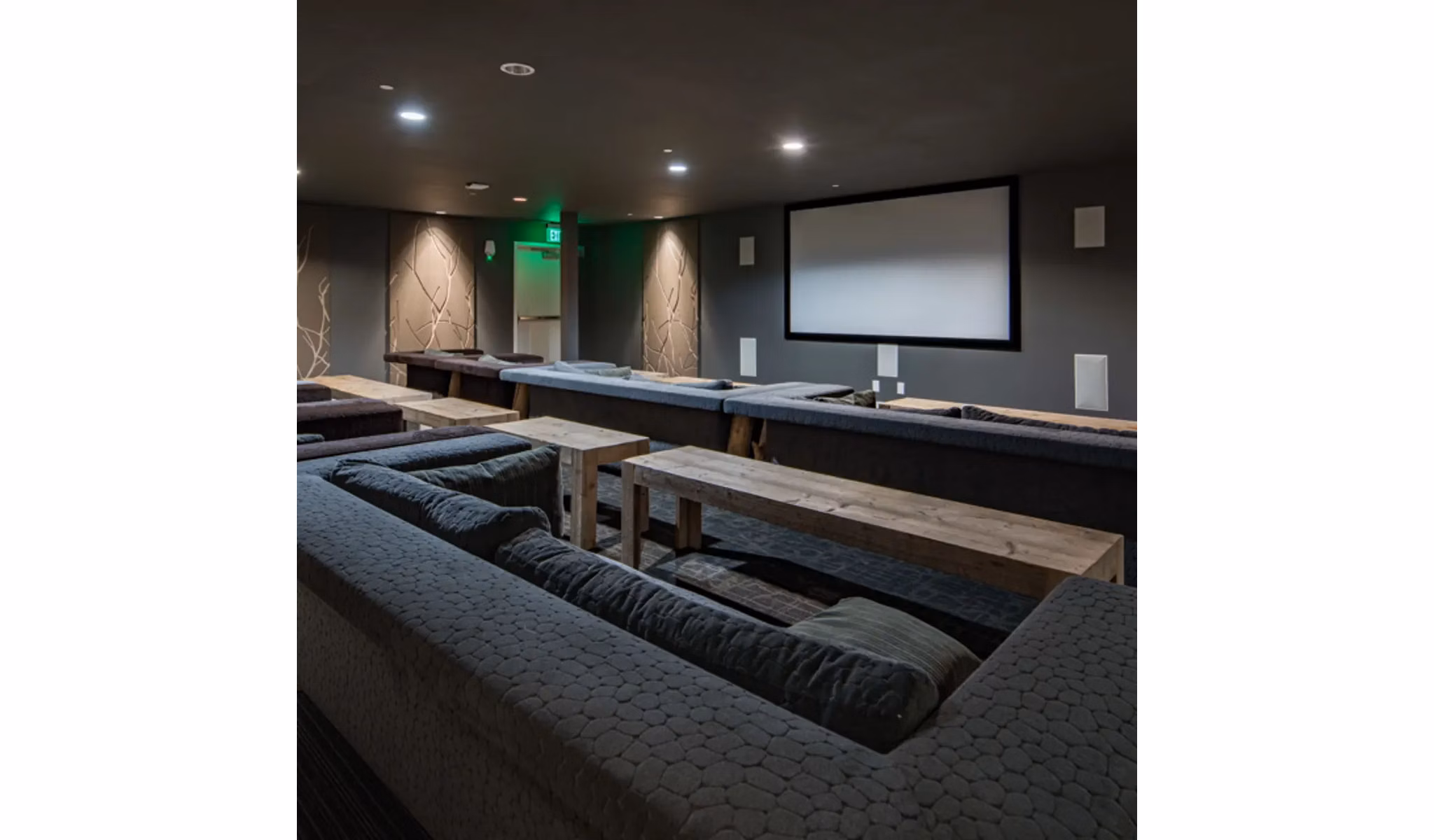 Theater featuring plush seating and state-of-the-art sound at Stella Apartments