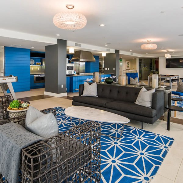 Contemporary clubhouse with stylish seating at Stella Apartments