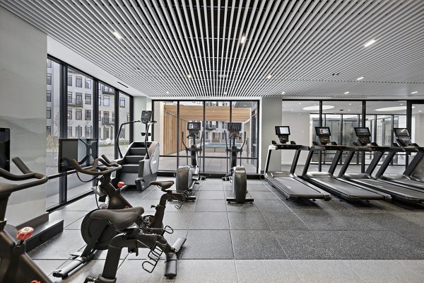 fitness center at Gibson Point Apartments