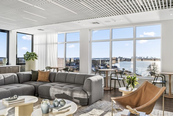 living room at Gibson Point Apartments