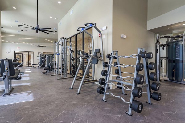 fitness center at Encore Echo Apartments 