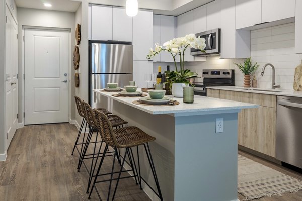 kitchen at Encore Echo Apartments 