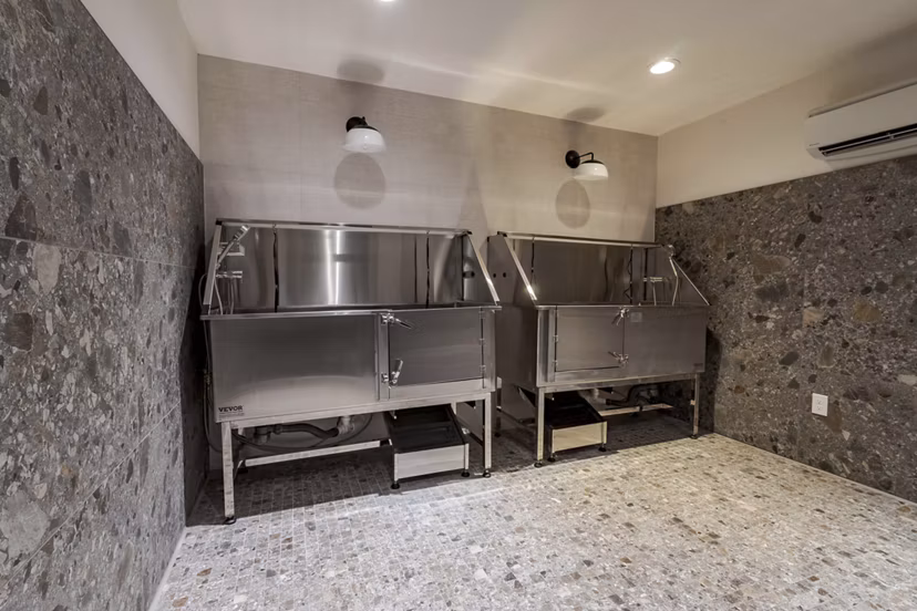 dog wash station at Encore Echo Apartments 