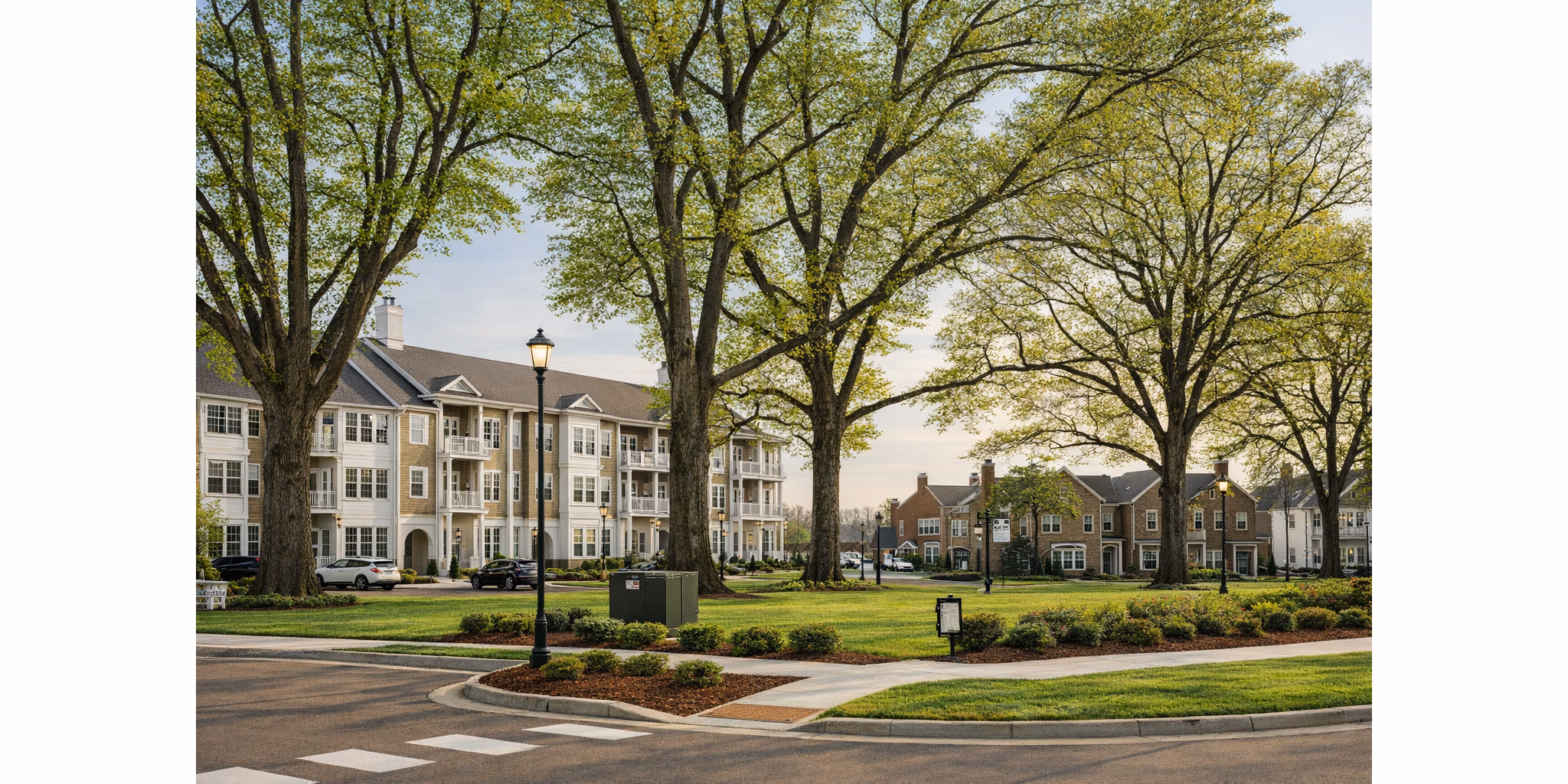exterior at Water Tower District at Schilling Farms Apartments 