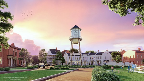 rendering at Water Tower District at Schilling Farms Apartments