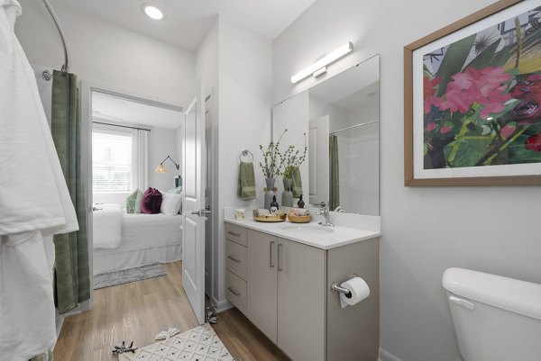 bathroom at Allora Pines Apartments 