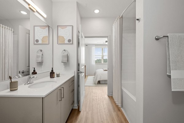 bathroom at Allora Pines Apartments 