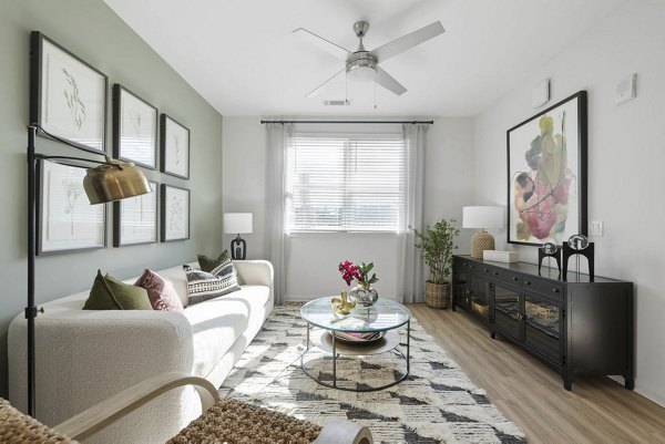 living room at Allora Pines Apartments 
