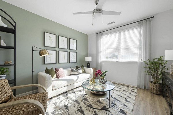 living room at Allora Pines Apartments 