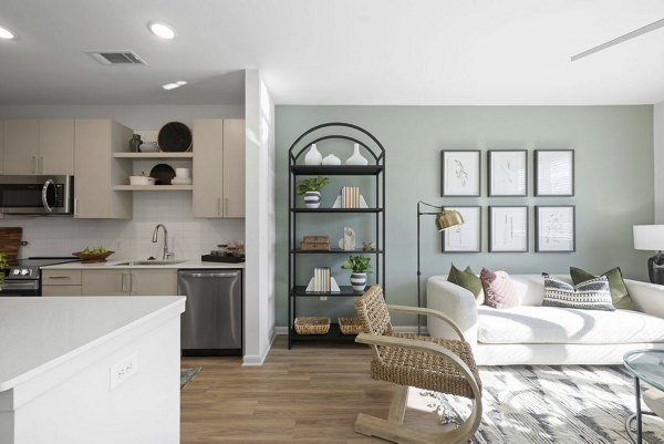 living room at Allora Pines Apartments 