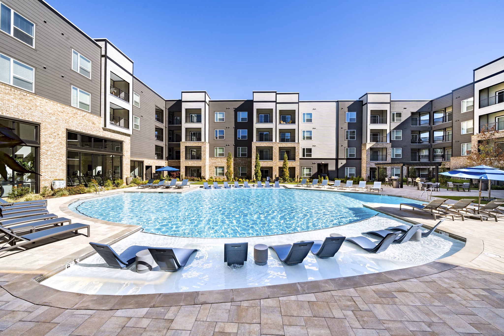 pool at Liam at Hays Farm Apartments 