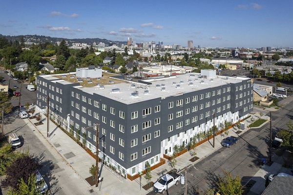 exterior at The Franki Apartments 