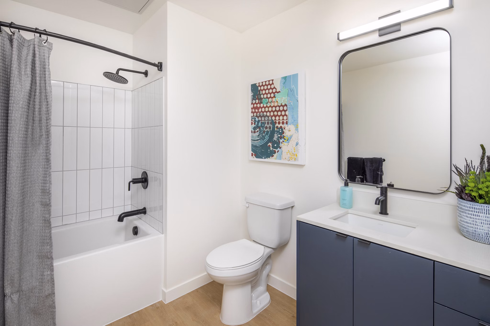 bathroom at The Frankie Apartments