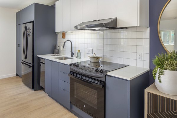 kitchen at The Franki Apartments 