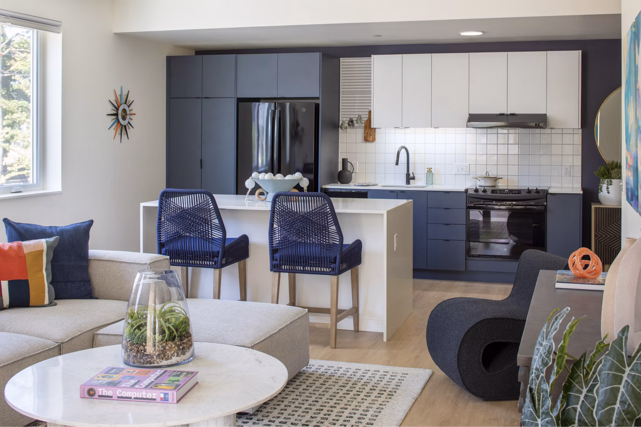living room at The Frankie Apartments 