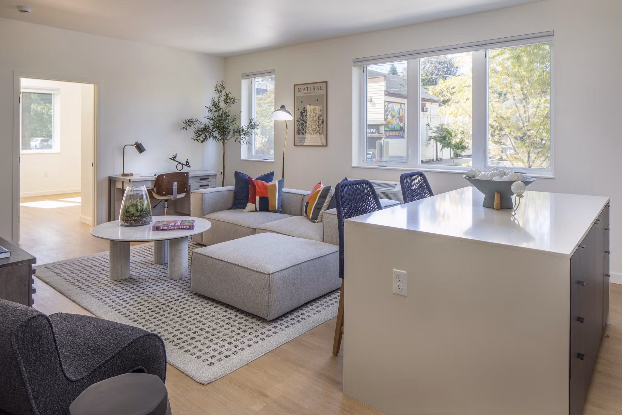 living room at The Frankie Apartments 