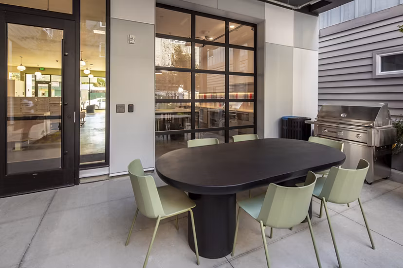 grill area at The Frankie Apartments 