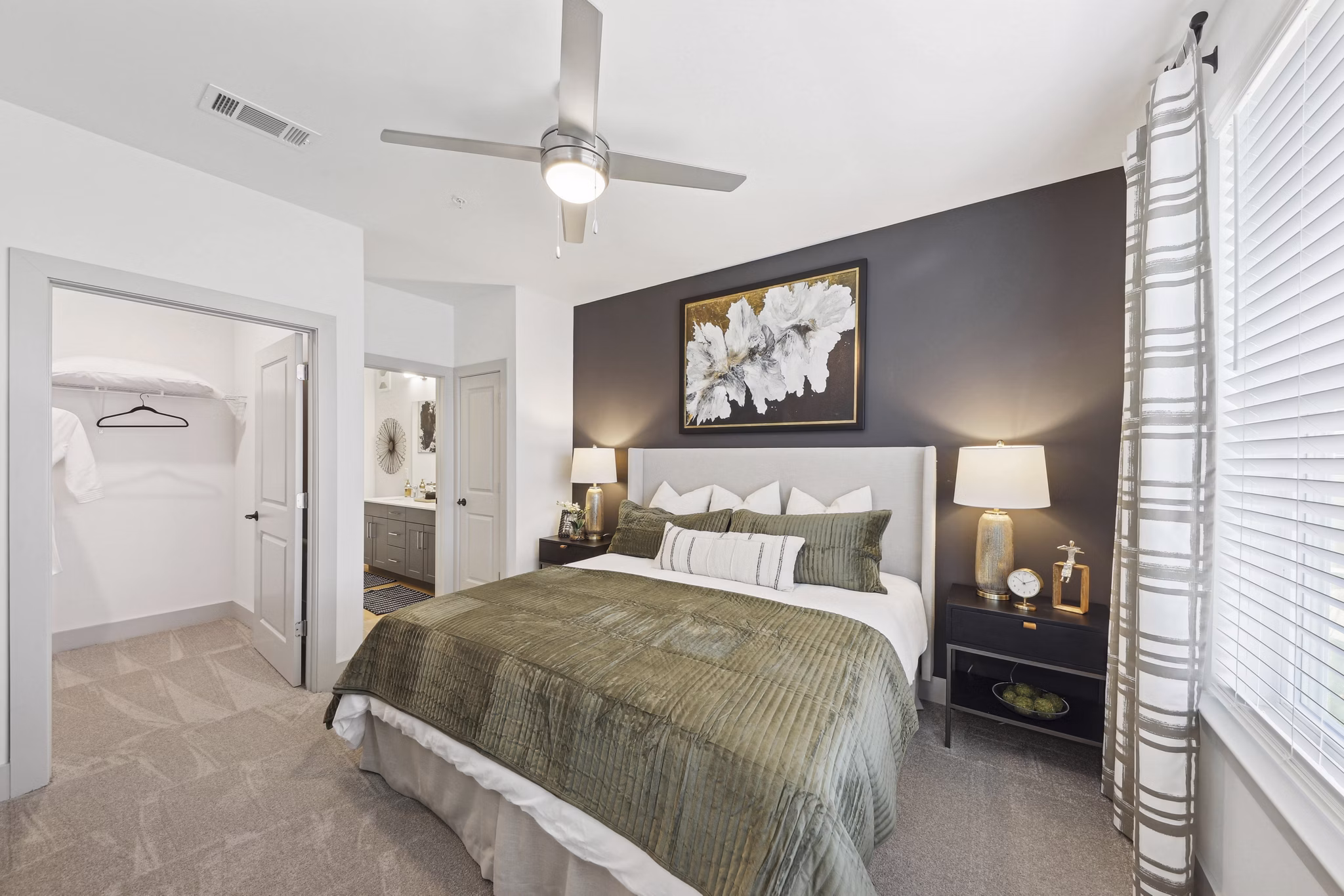 bedroom at The Hudson Apartments 