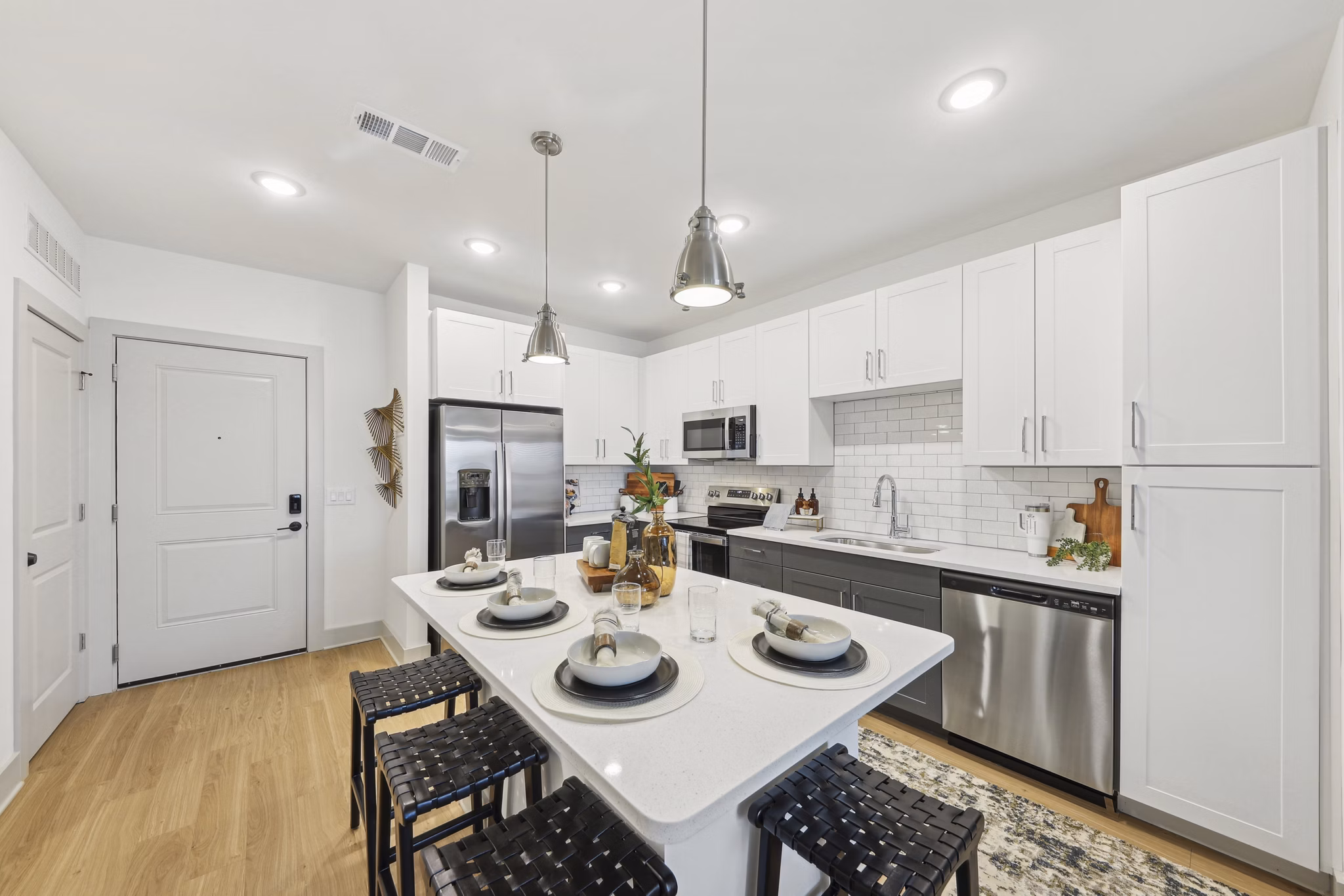 kitchen at The Hudson Apartments 