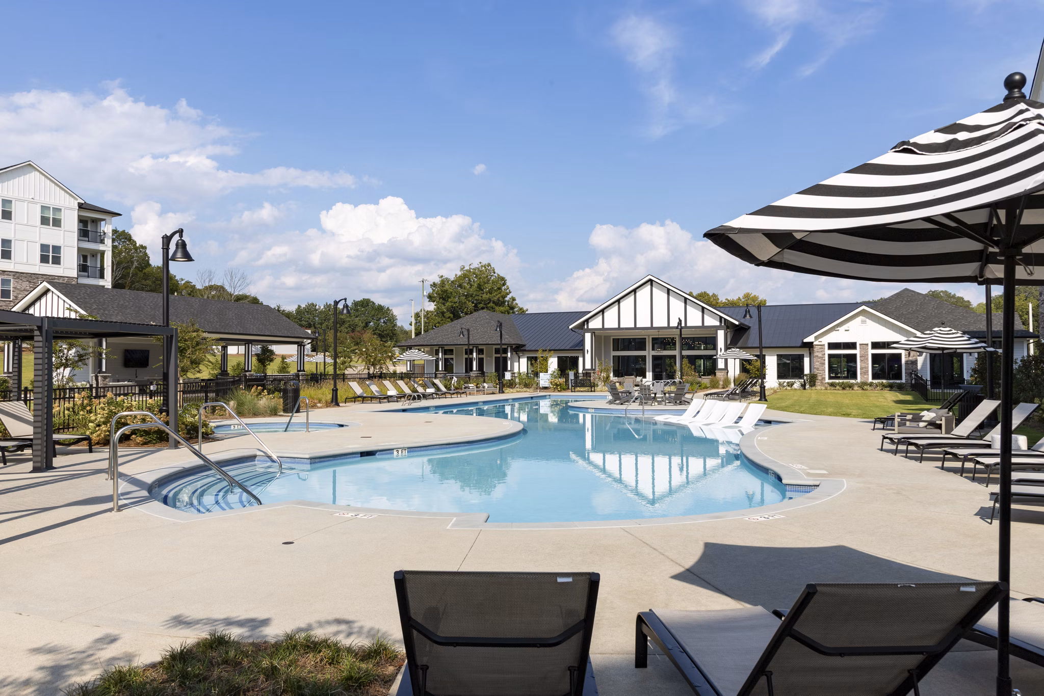 pool at The Hudson Apartments