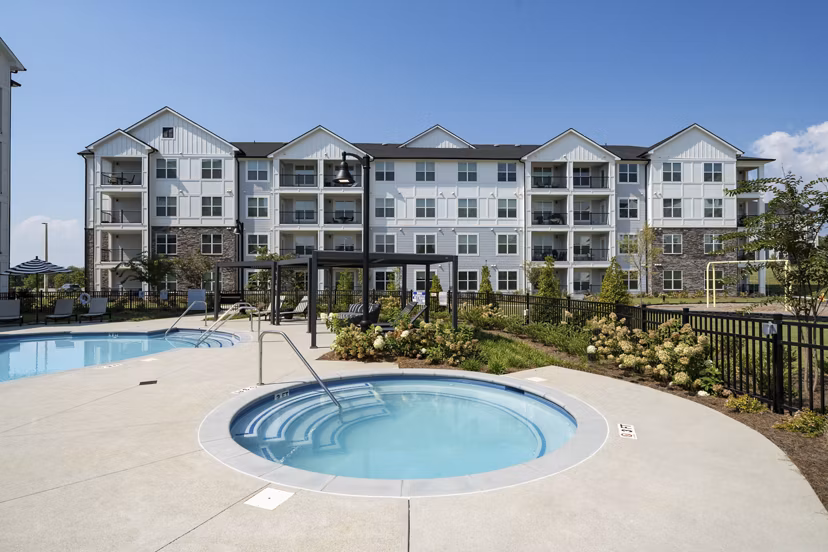pool at The Hudson Apartments