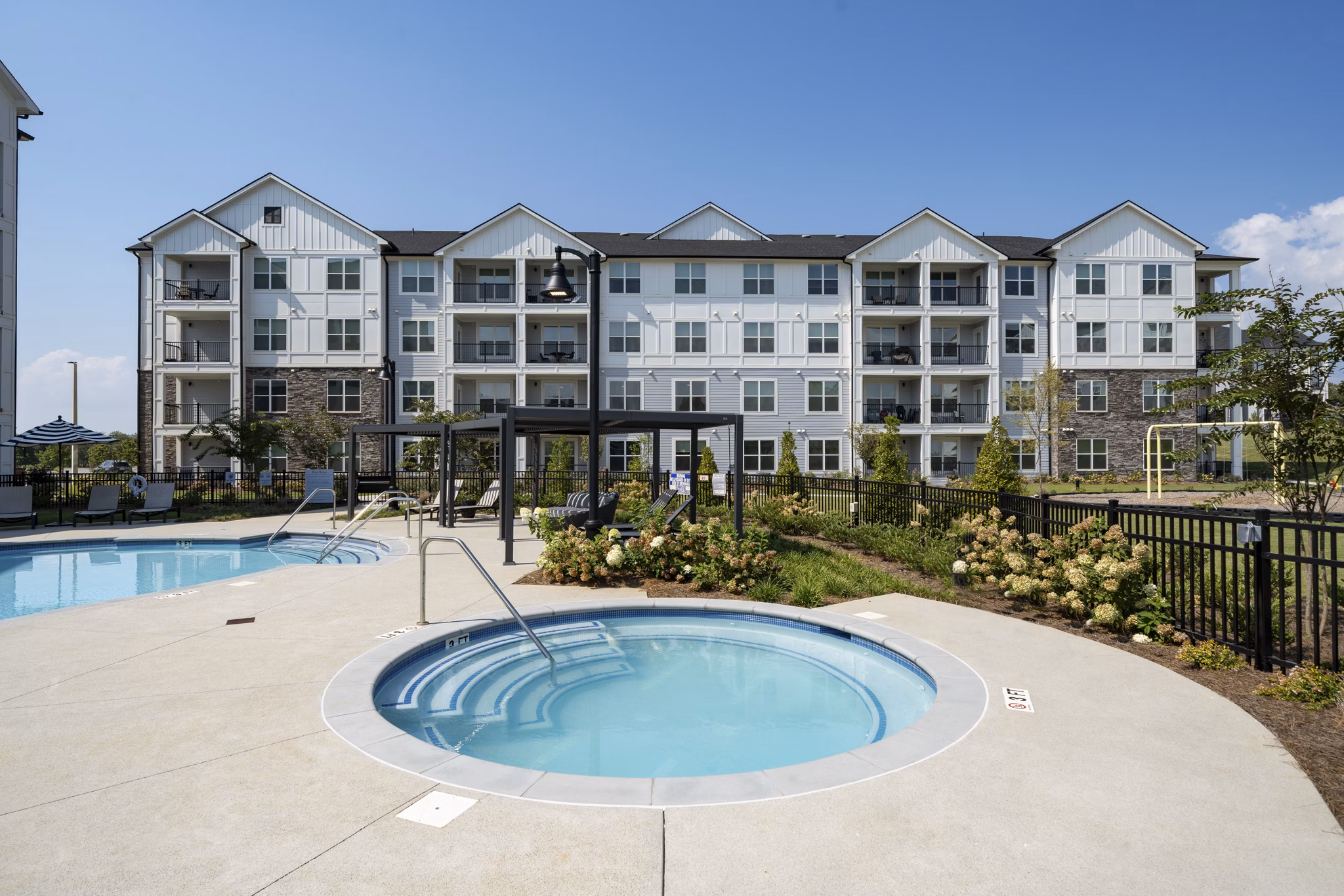 pool at The Hudson Apartments
