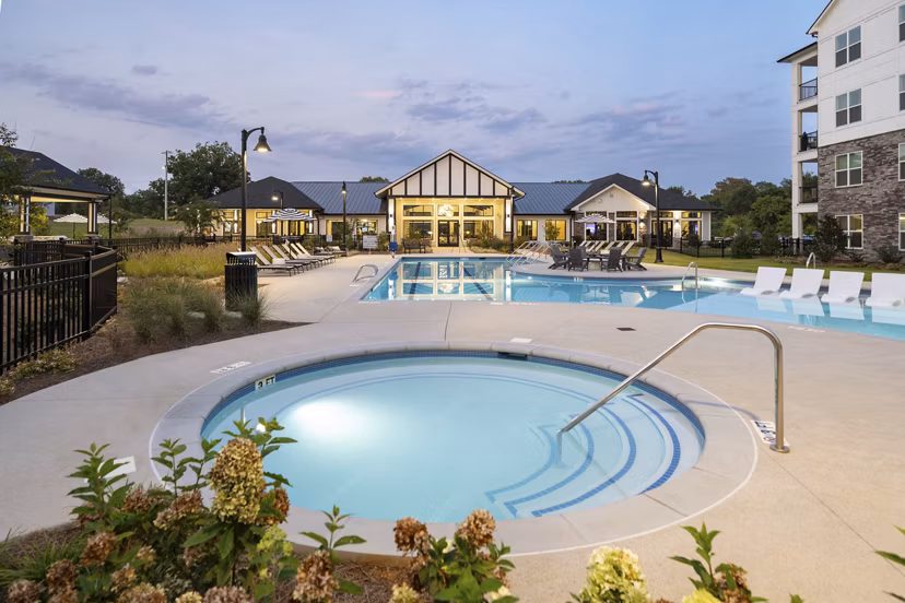 pool at The Hudson Apartments