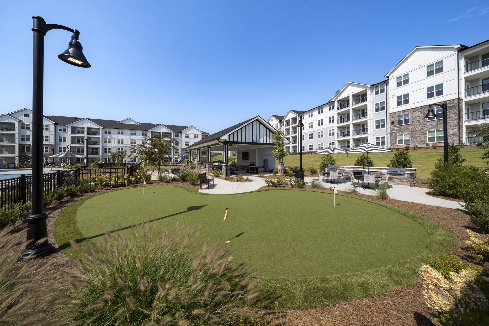 Recreational Area at The Hudson Apartments