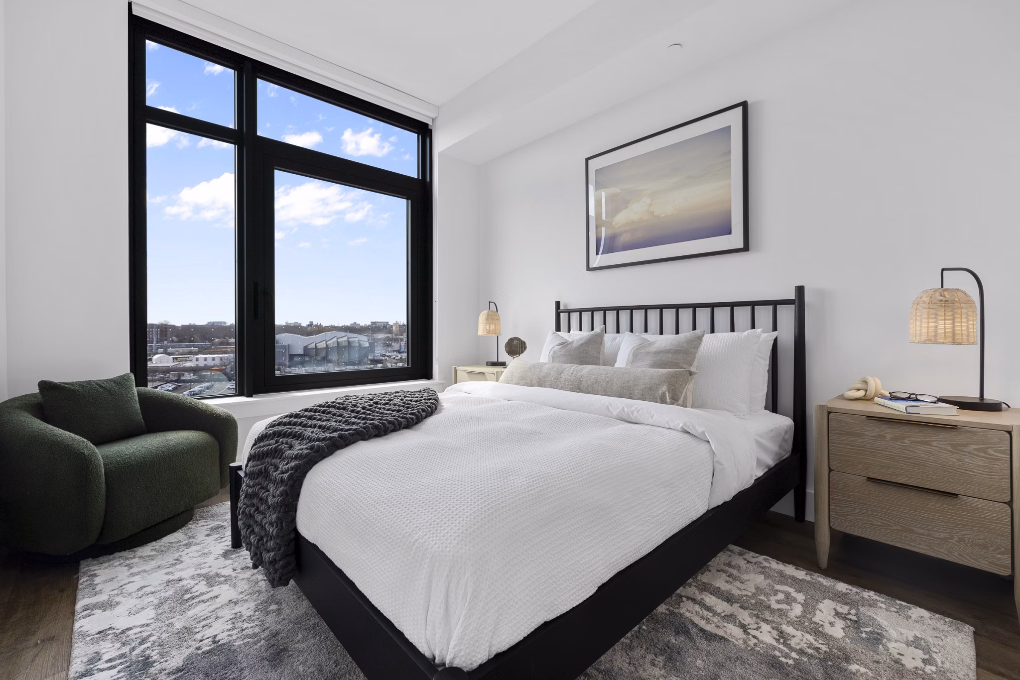 bedroom at Hearthstone Apartments