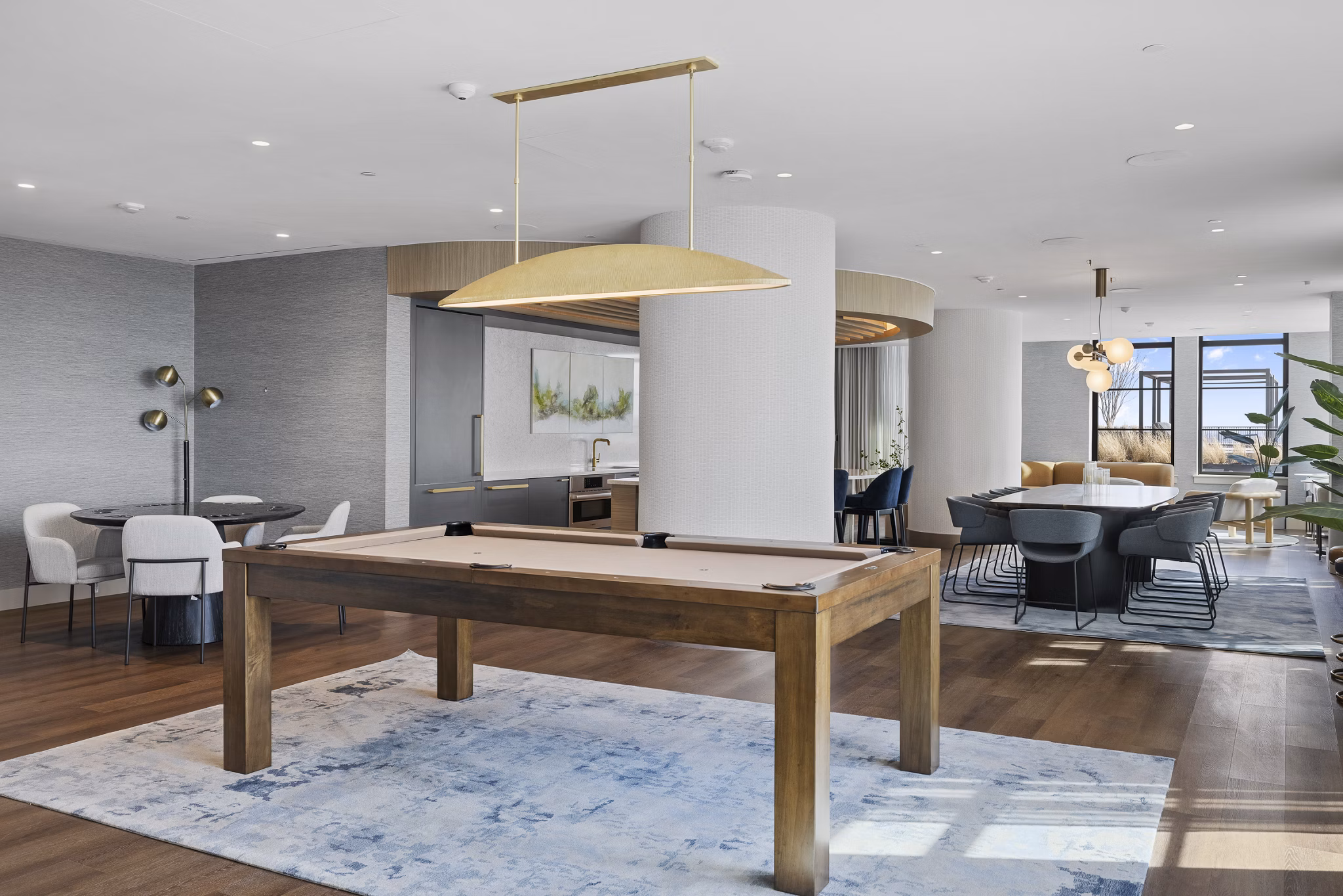 game room at Hearthstone Apartments