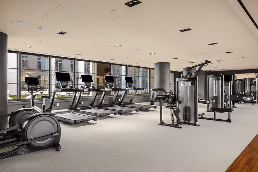 fitness center at Hearthstone Apartments