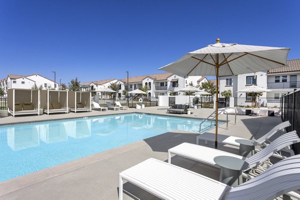 pool at The Charlie Perris Apartments