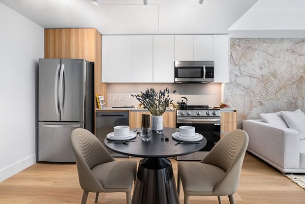 dining room at Residences at Nomi Apartments