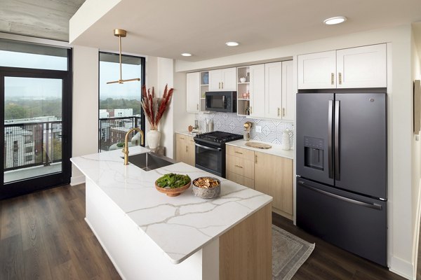 kitchen at Kingston Apartments 