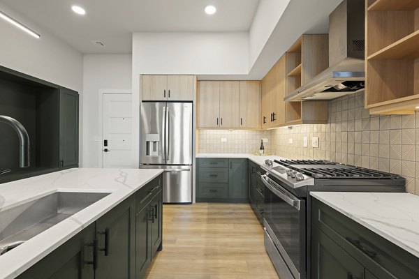 kitchen at Kingston Apartments 