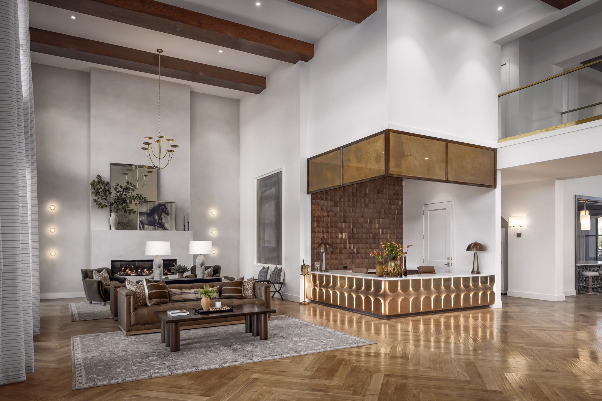 clubhouse at The Mustang Apartments 