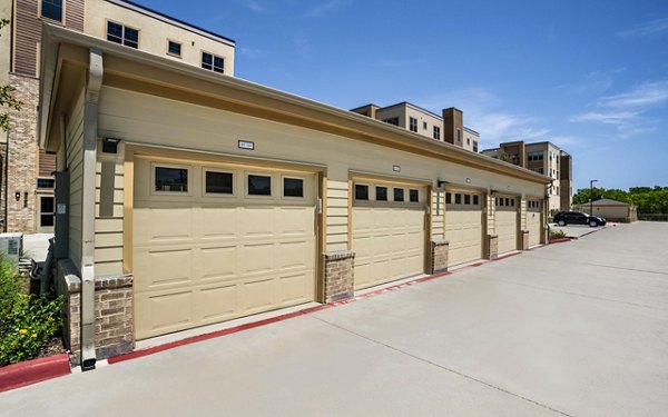 Covered parking garage at Jovie Pflugerville Apartments for resident convenience