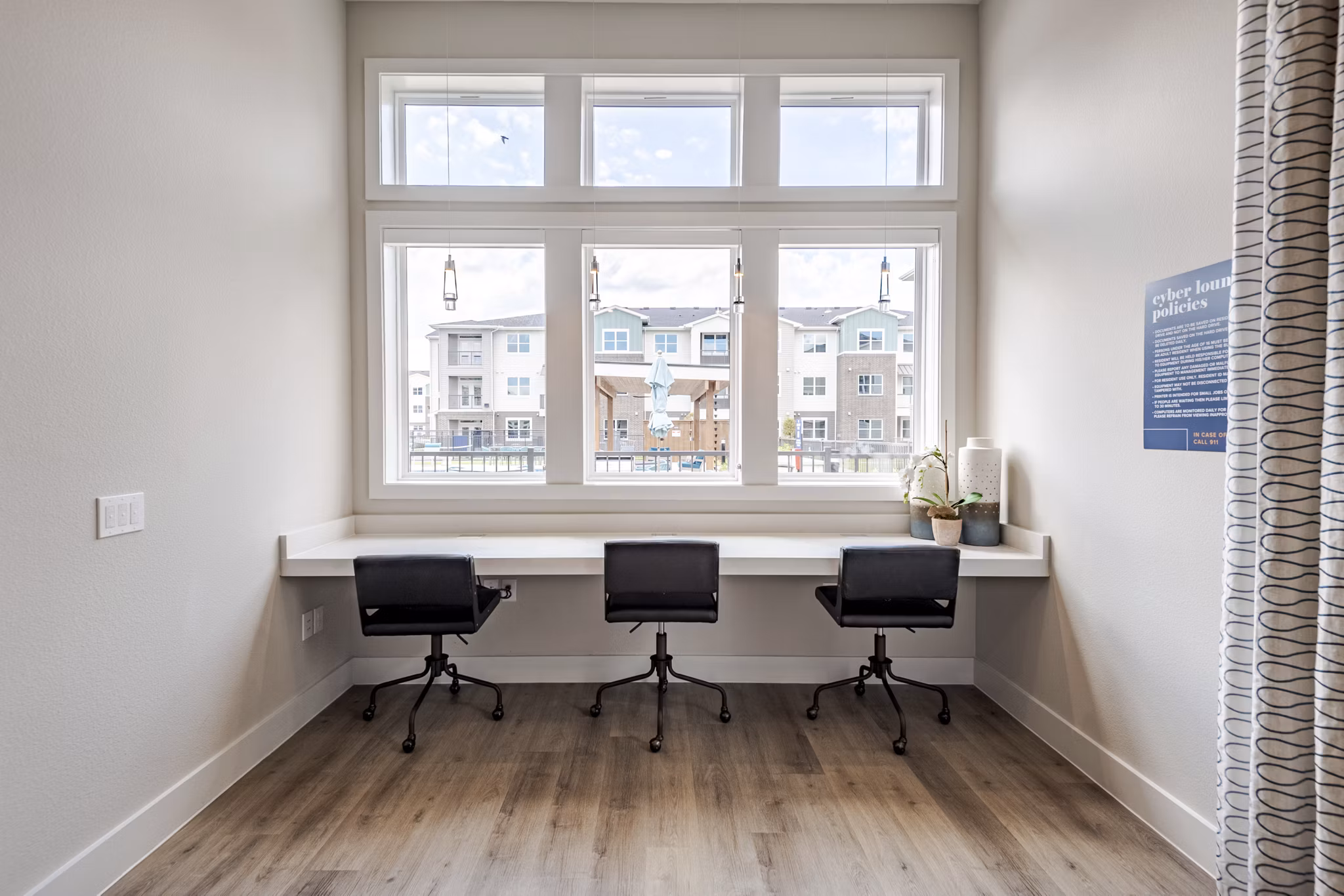Elegant clubhouse with modern decor at Prose Greenbriar Apartments