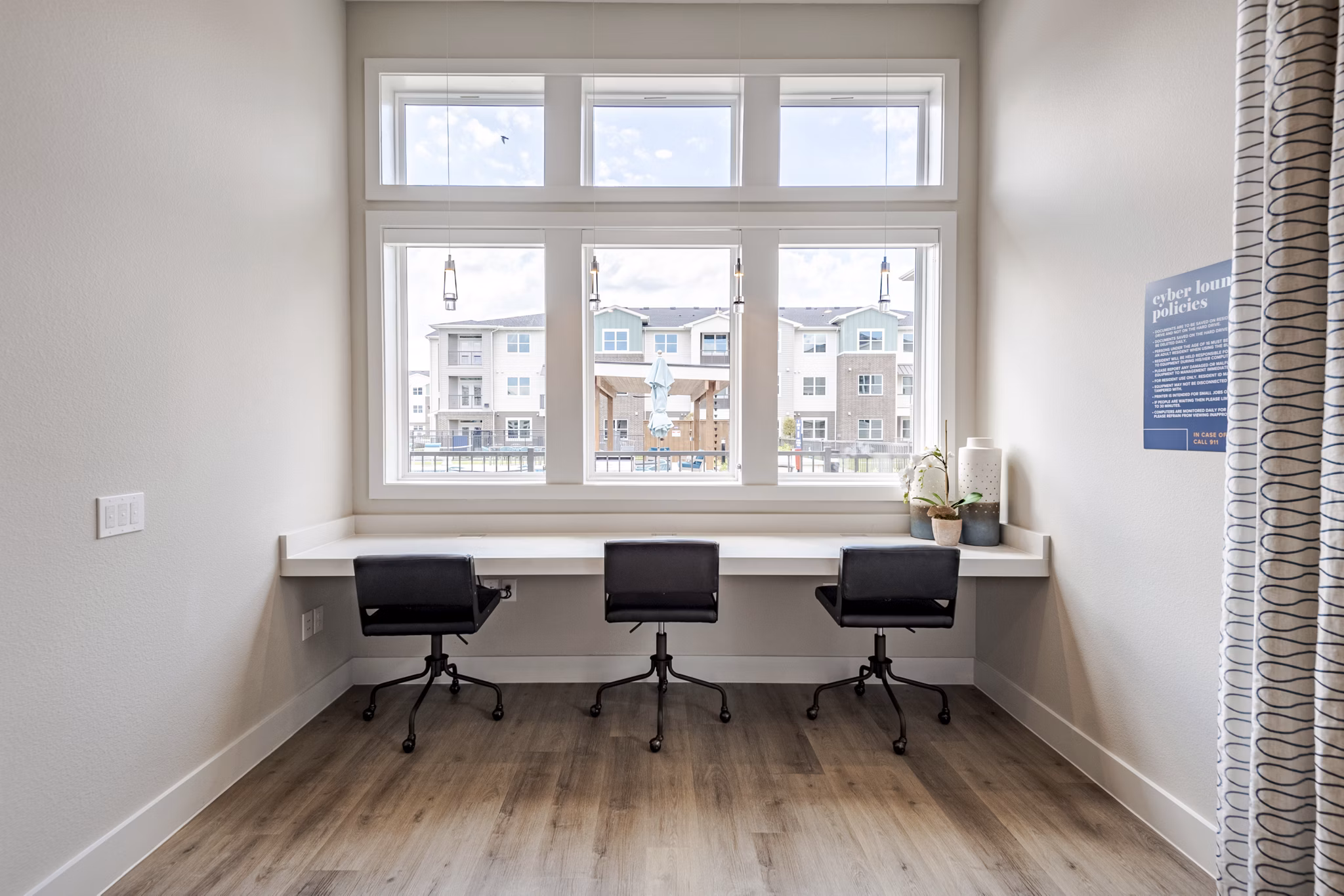 Elegant clubhouse with modern decor at Prose Greenbriar Apartments