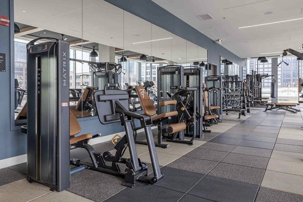fitness center at Flora Apartments