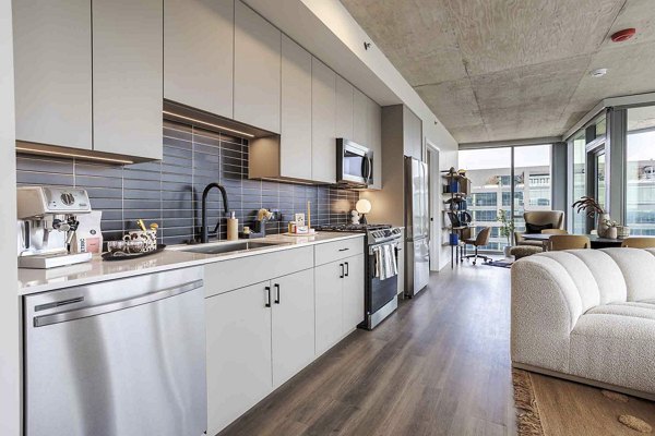 kitchen at Flora Apartments