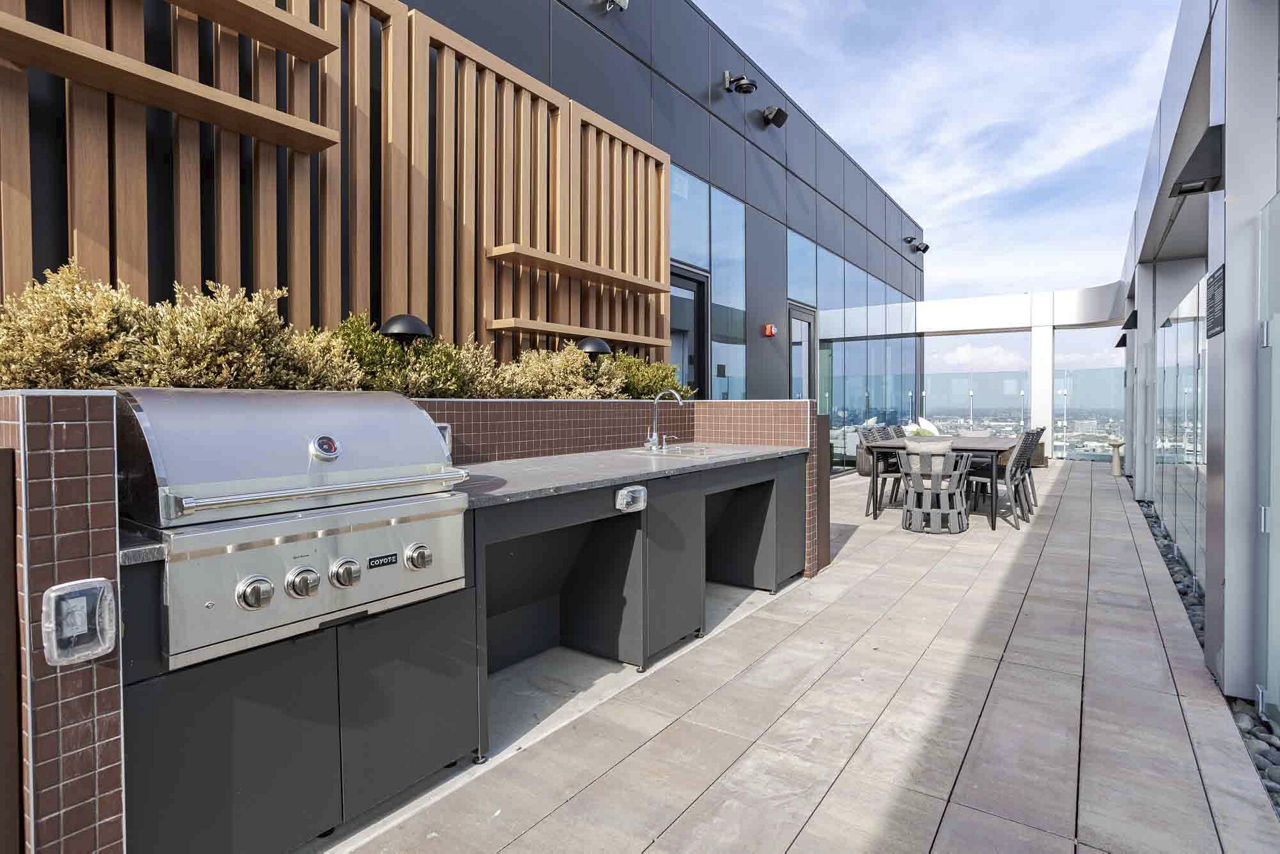 Grill area at Flora