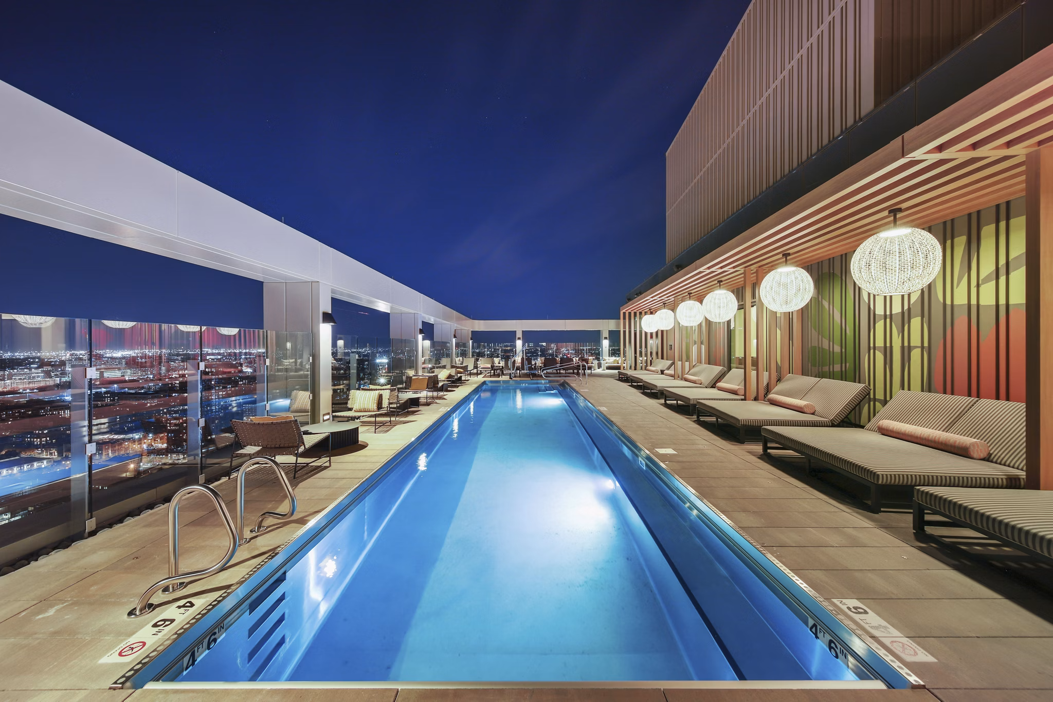 pool at Flora Apartments